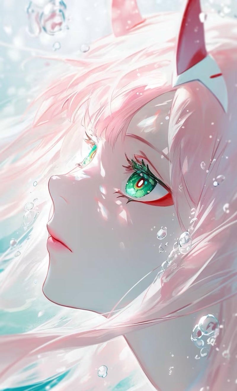 Zero Two với nụ cười tinh nghịch cuốn hút