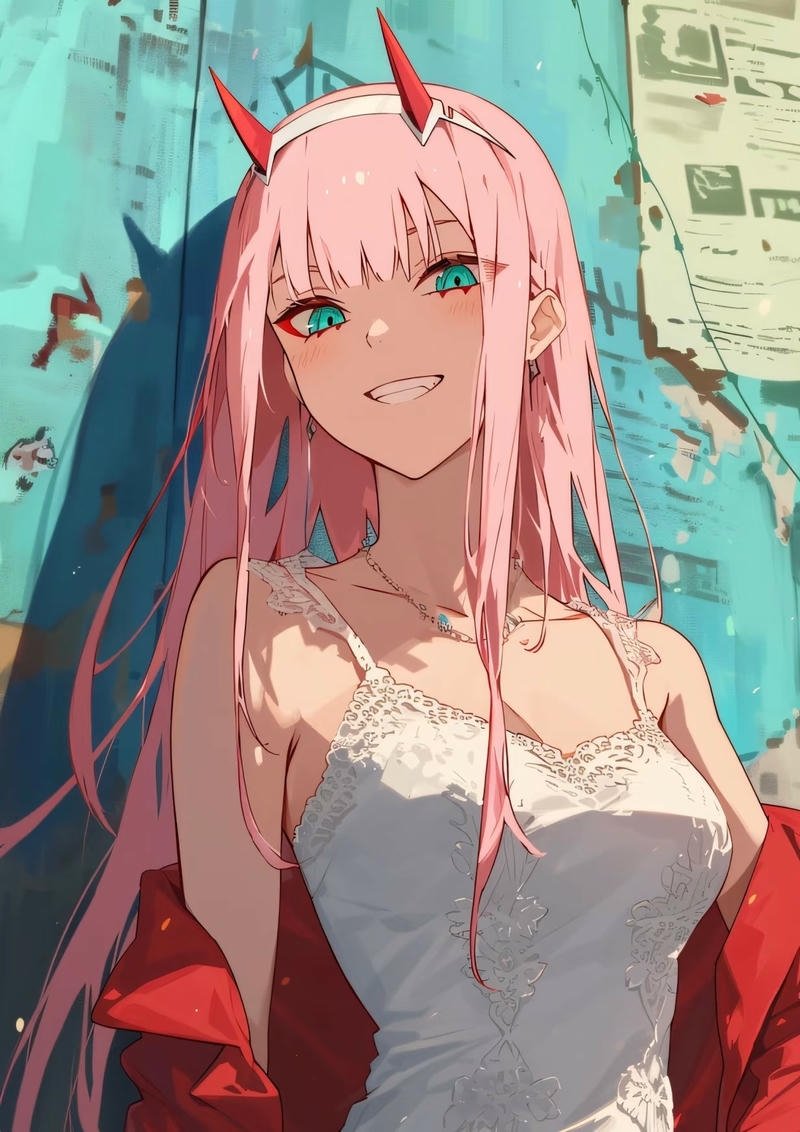 Zero Two với thần thái bình tĩnh cuốn hút