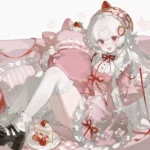 ảnh anime màu hồng thumbnail