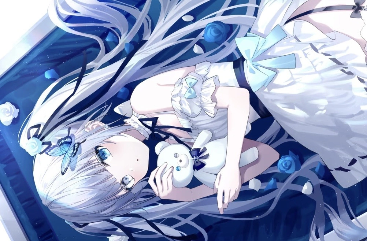 ảnh anime màu xanh dương thumbnail
