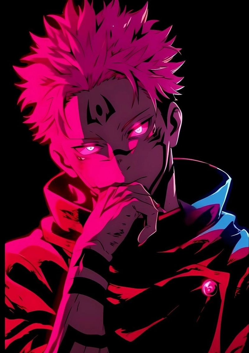 anime sukuna với phong cách ác thần nổi bật