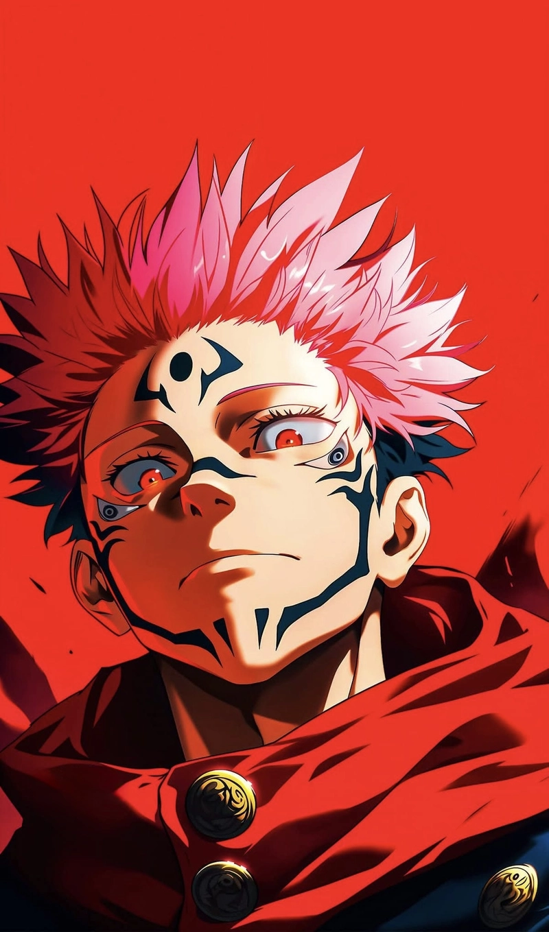 anime sukuna với thần thái lạnh lùng bá đạo