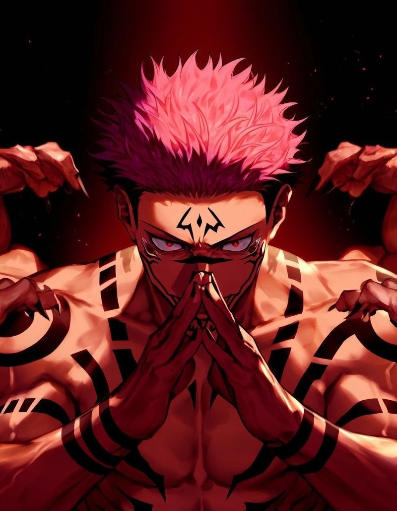 hình anime sukuna phong cách ác quỷ đầy uy lực