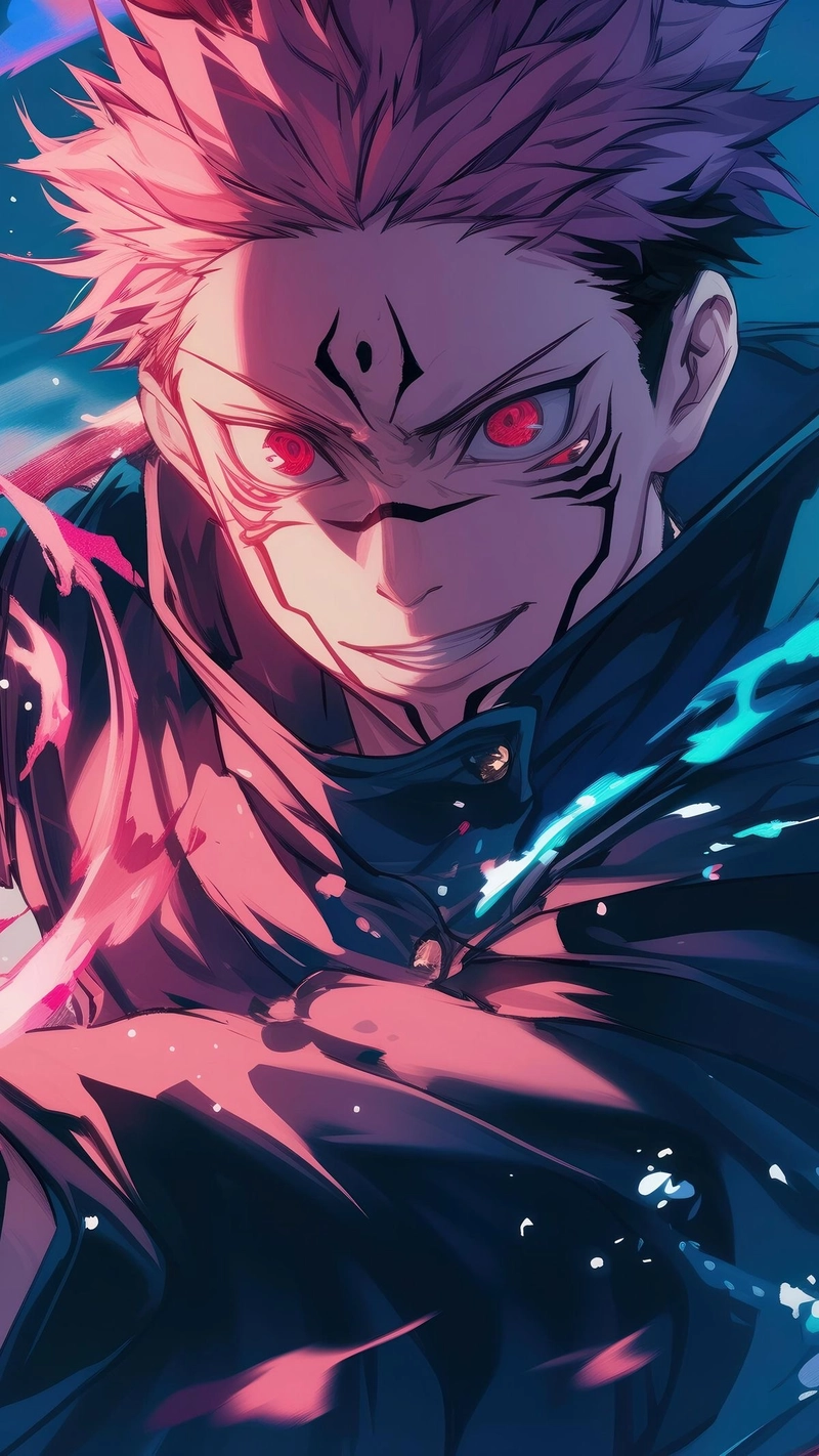 hình anime sukuna phong cách ma vương đầy uy lực