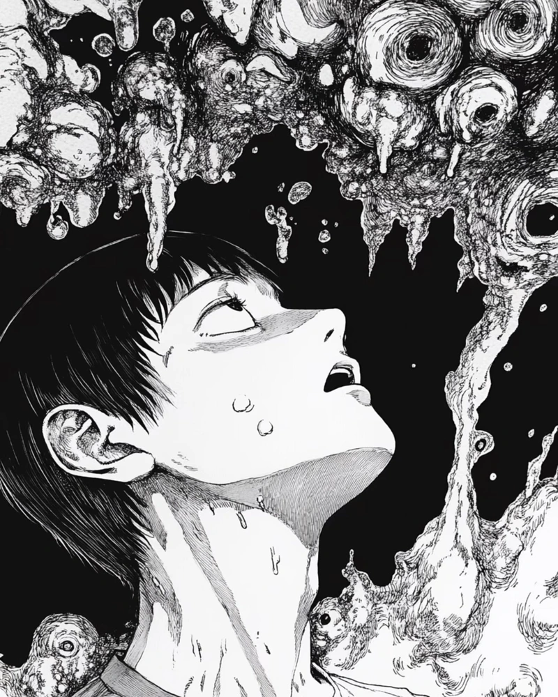 Ảnh anime kinh dị mang cảm giác cô độc đáng sợ