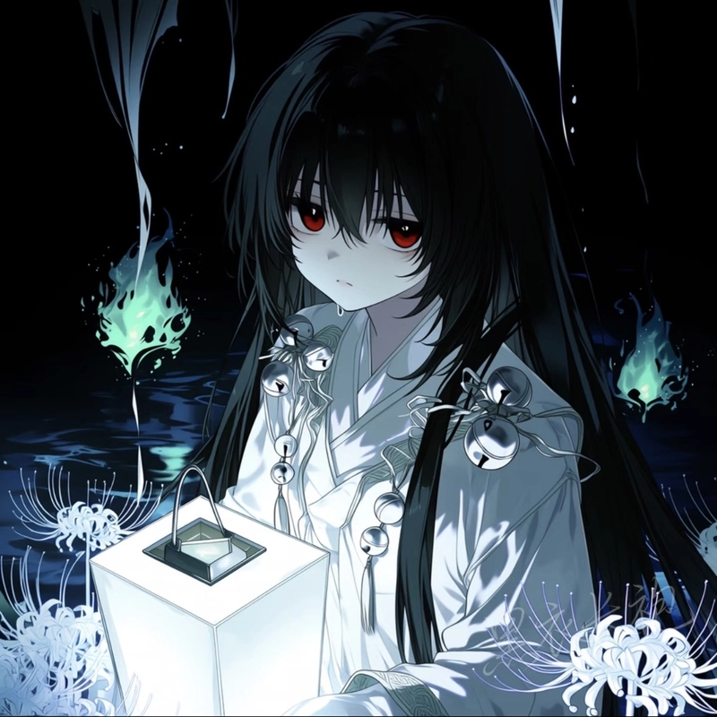 Ảnh anime kinh dị phong cách huyền bí đầy ma mị
