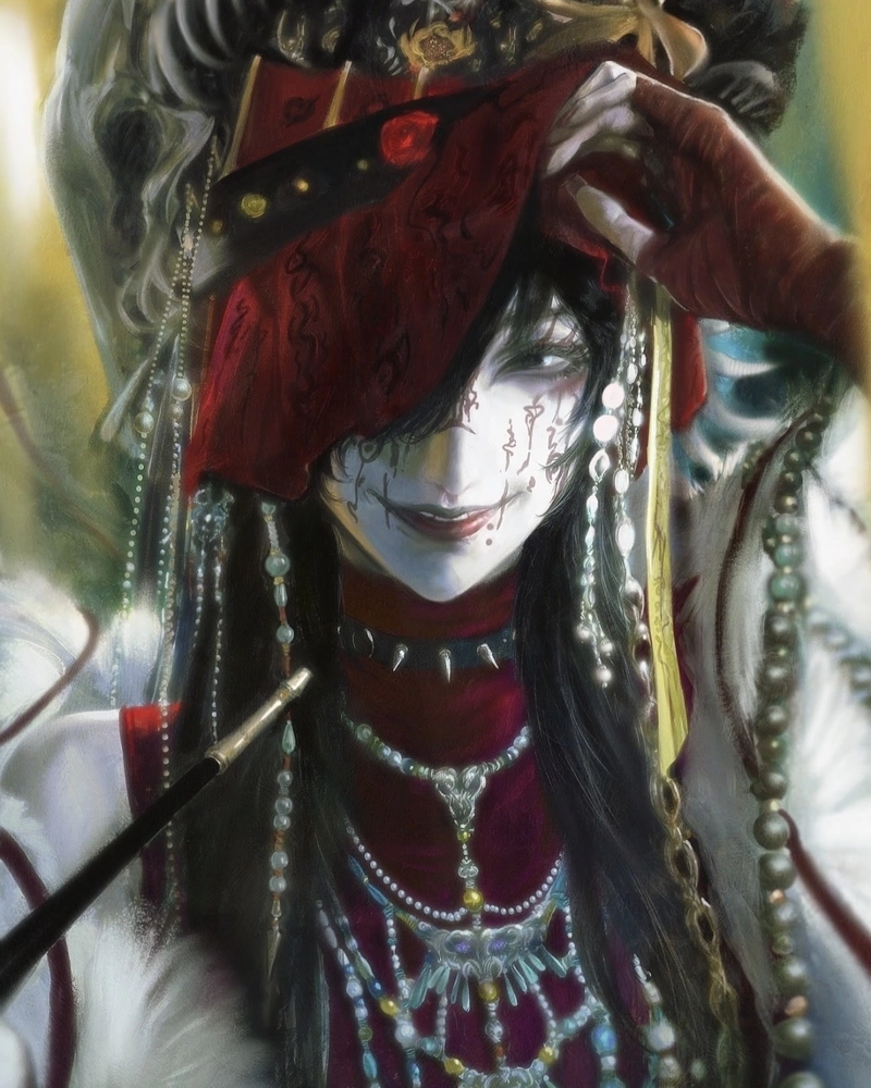 Hình anime kinh dị cùng đôi mắt phát sáng đáng sợ