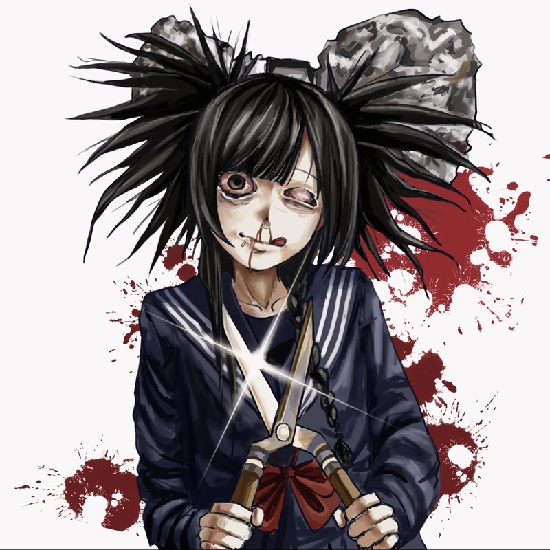 Hình anime kinh dị với tạo hình quái dị bí ẩn