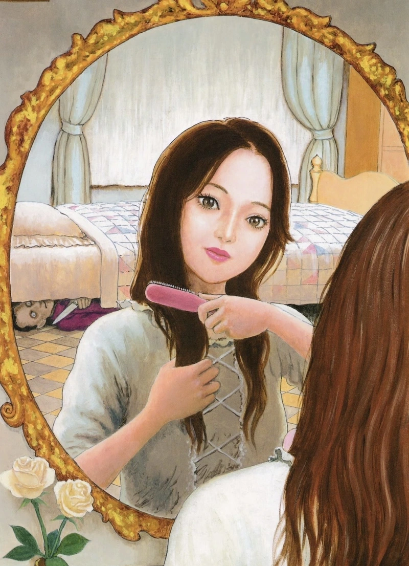 Nhân vật anime kinh dị trong căn phòng tối lạnh người