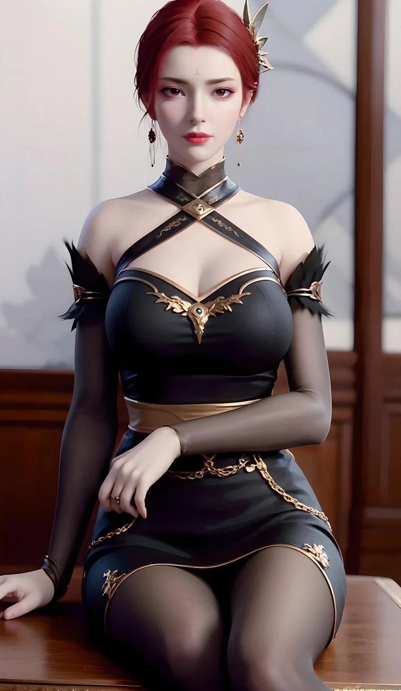 ảnh Nhã Phi anime với trang phục quyến rũ