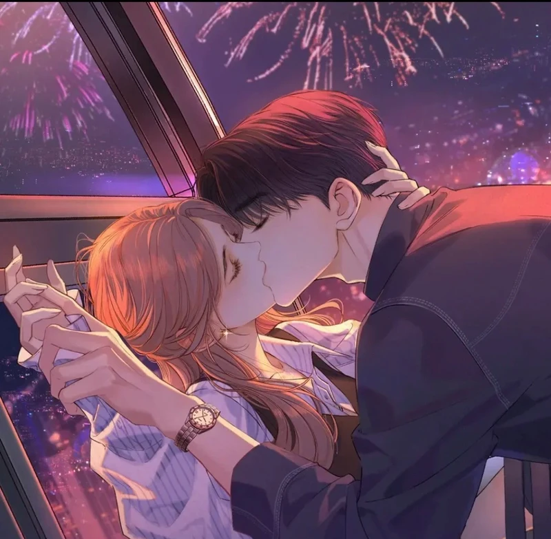 ảnh anime hôn nhau đẹp nhẹ nhàng