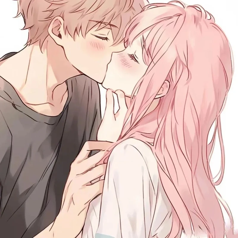 ảnh anime hôn nhau dưới ánh trăng