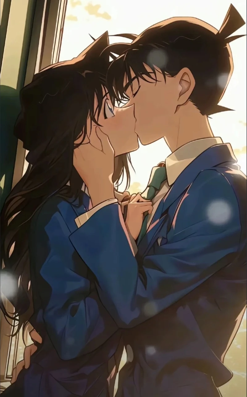 ảnh anime hôn nhau trong đêm