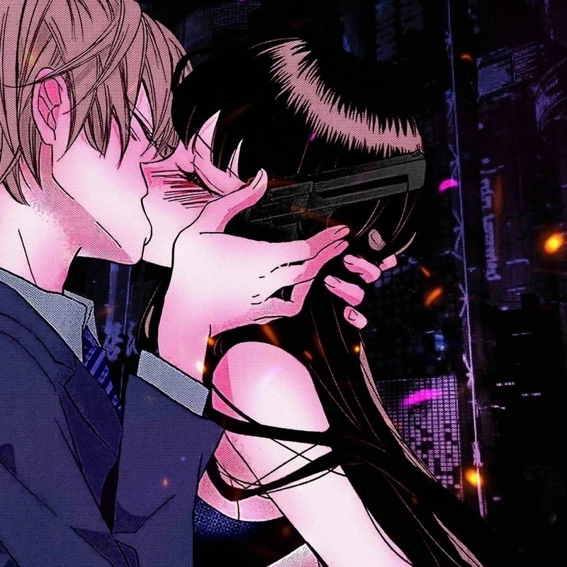 ảnh anime hôn nhau trong mưa đẹp