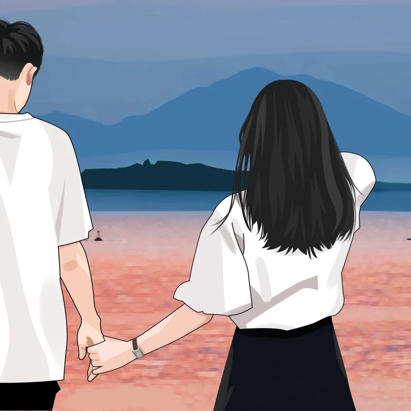 ảnh anime nắm tay dễ thương