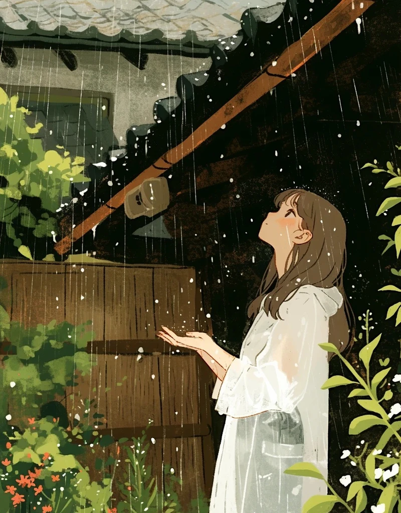 ảnh anime nữ buồn bên khung cửa sổ