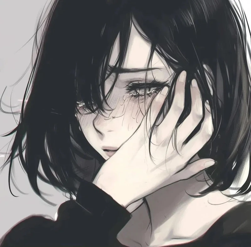 ảnh anime nữ buồn mang nét lạnh lùng