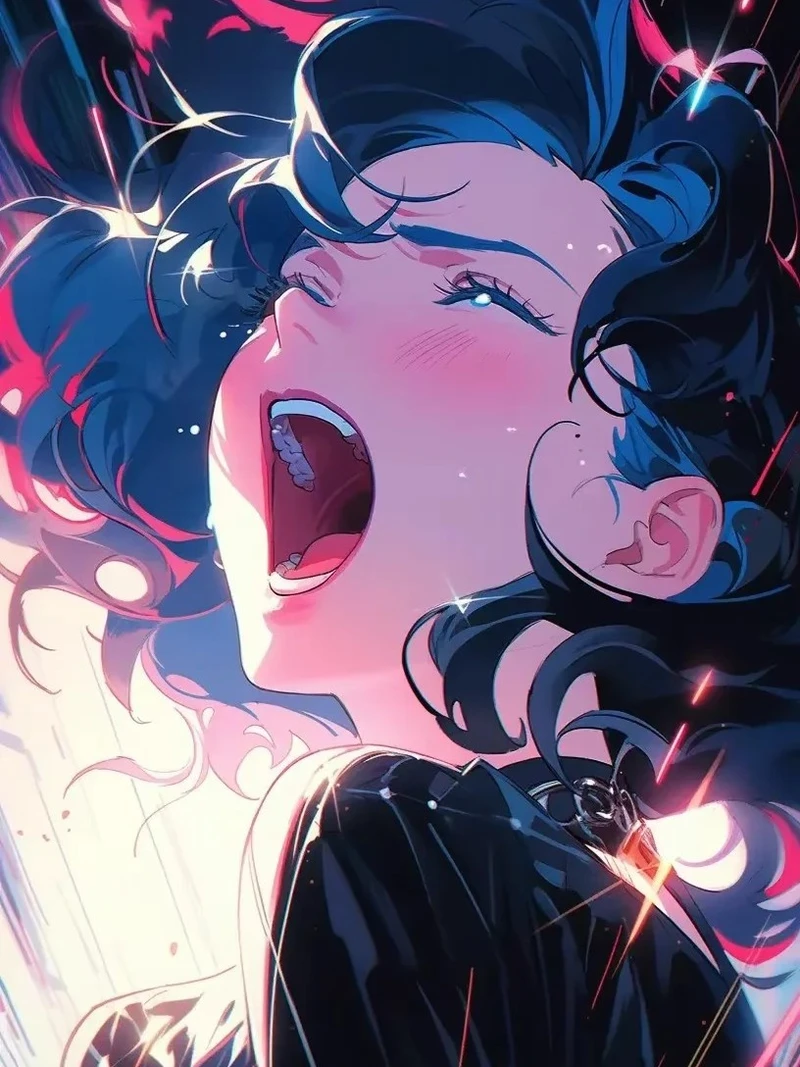 ảnh anime nữ buồn trong căn phòng tối