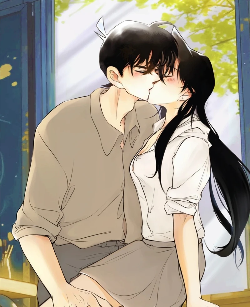 ảnh hôn nhau anime đáng yêu