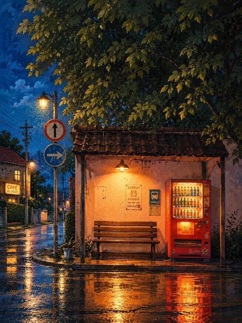 ảnh mưa buồn anime phong cảnh