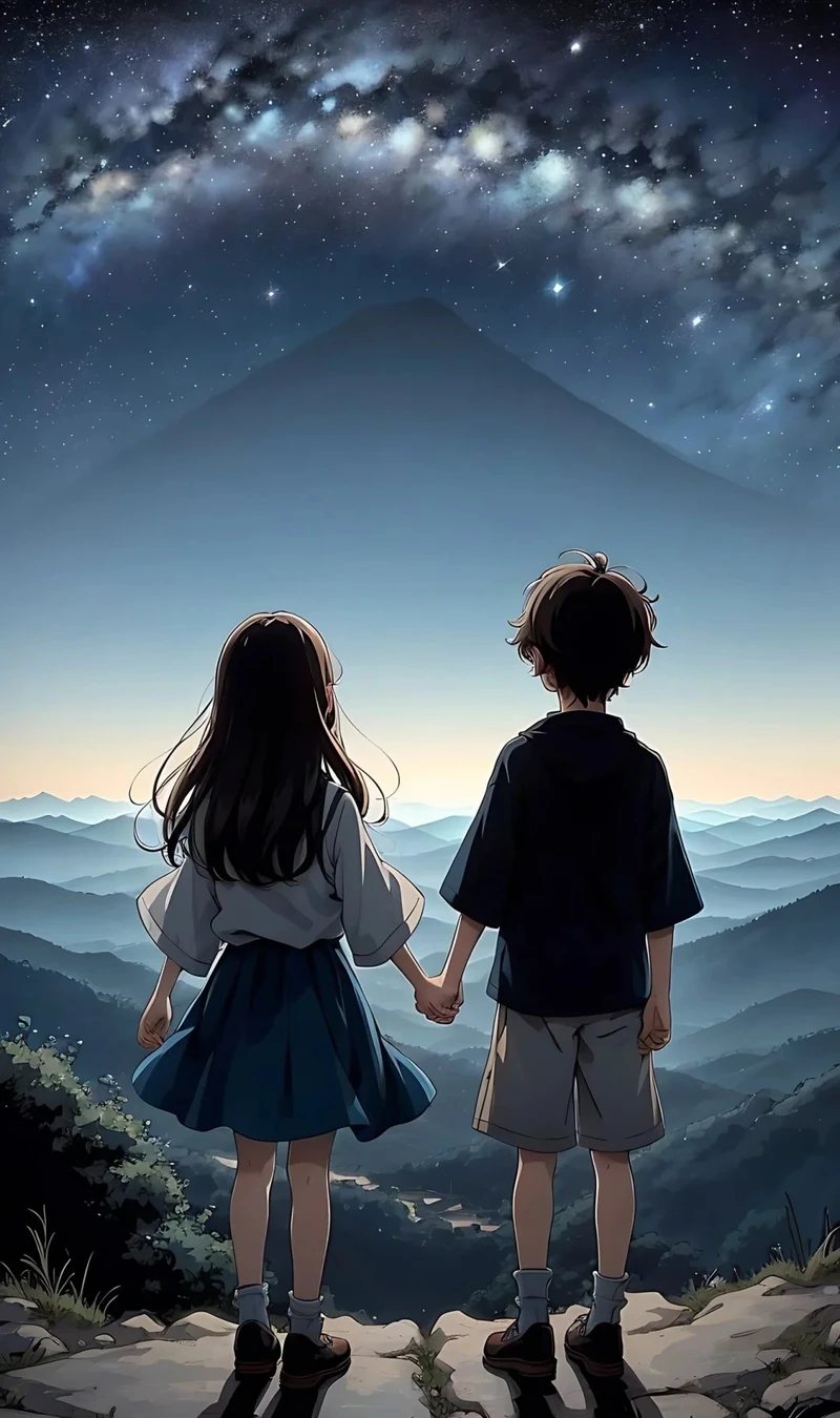 ảnh nắm tay anime lãng mạn dễ thương