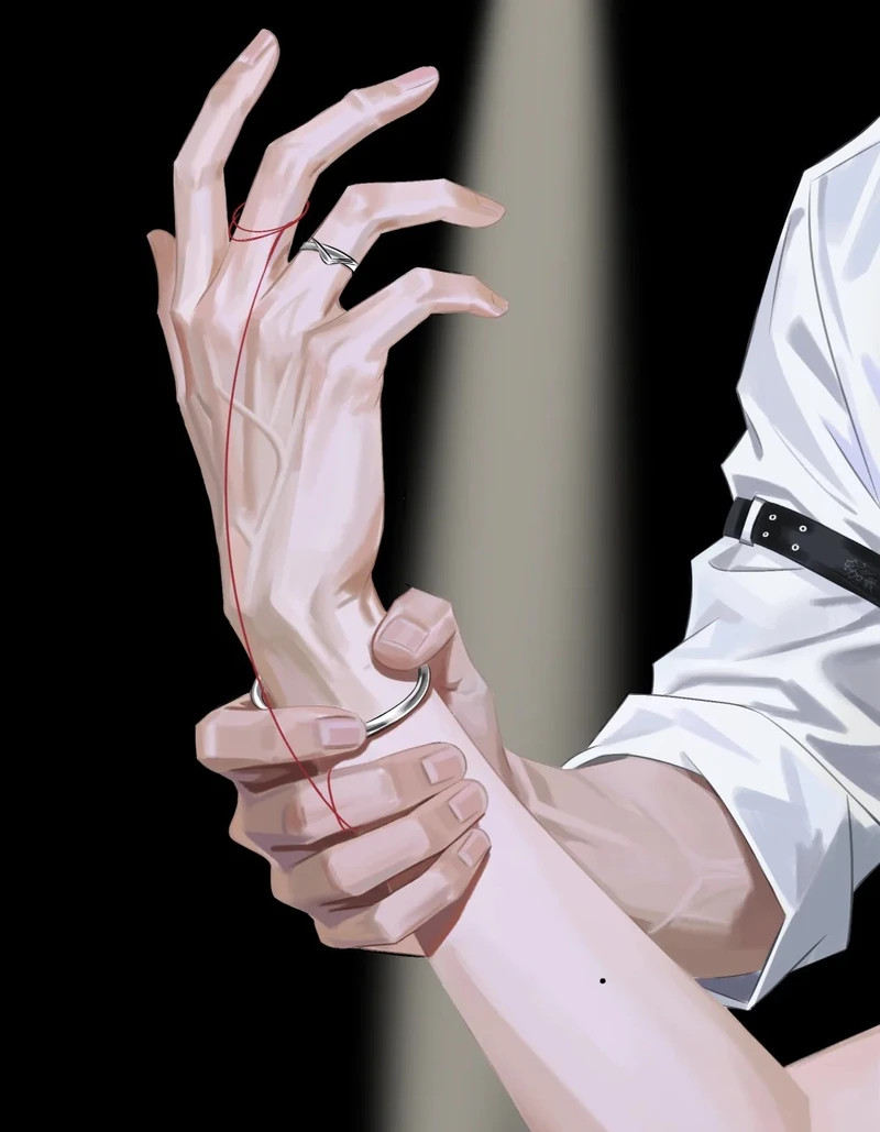 ảnh nắm tay anime mùa đông lãng mạn