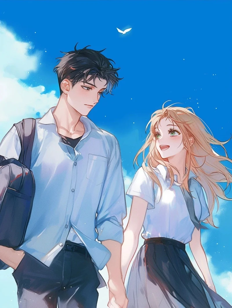 ảnh nắm tay anime phong cách Nhật Bản