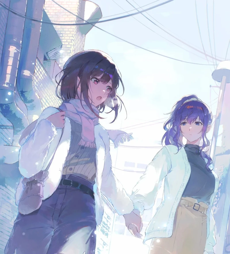 ảnh nắm tay anime phong cách cute