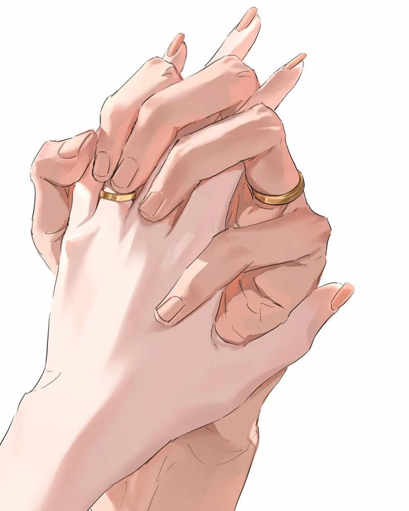 ảnh nắm tay anime trong tình yêu