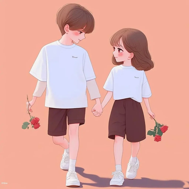 anime ảnh đôi nắm tay