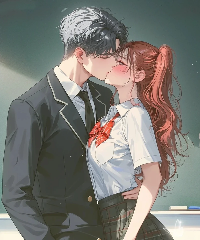 anime hôn nhau ảnh lãng mạn