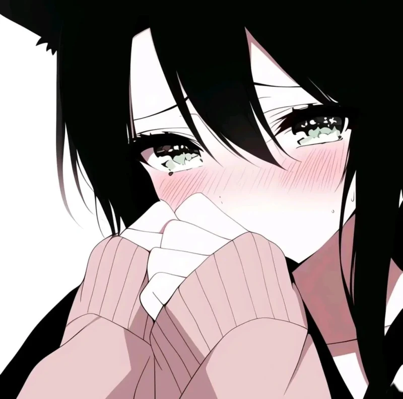 anime nữ buồn ảnh cô gái ngồi trên sân thượng