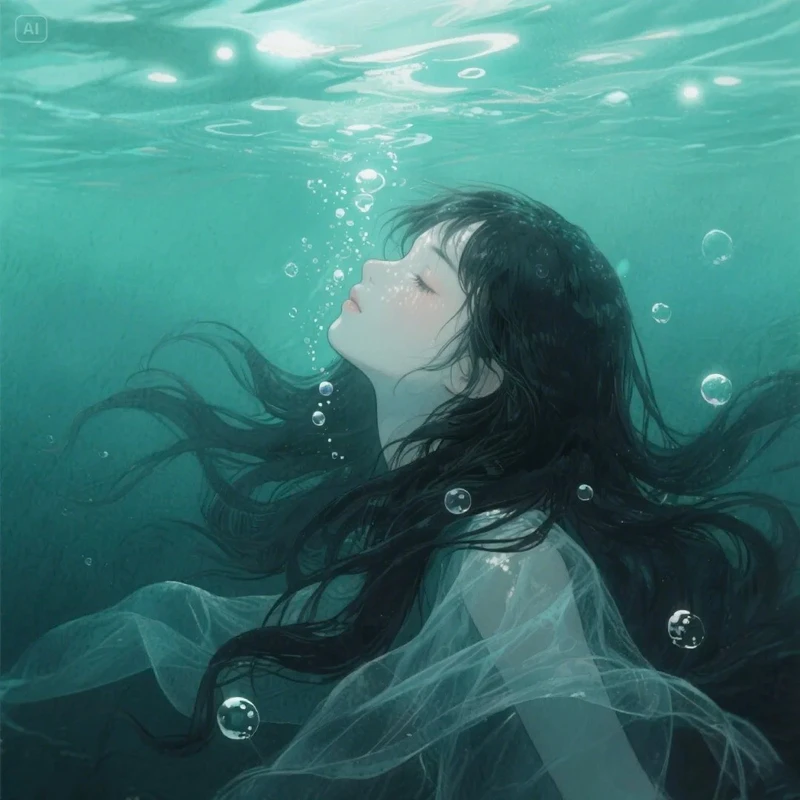 khóc thầm ảnh anime nữ buồn