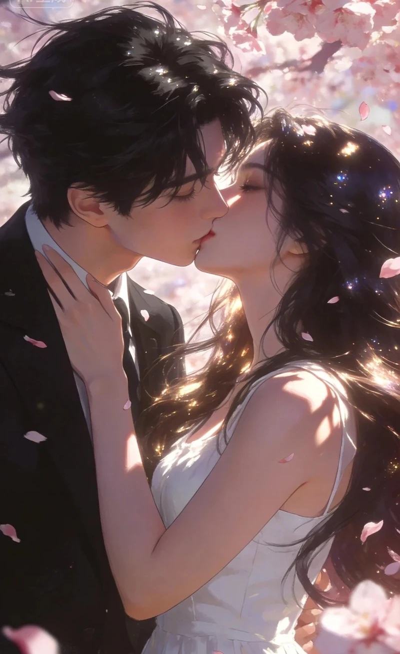 lãng mạn ảnh anime hôn nhau đẹp
