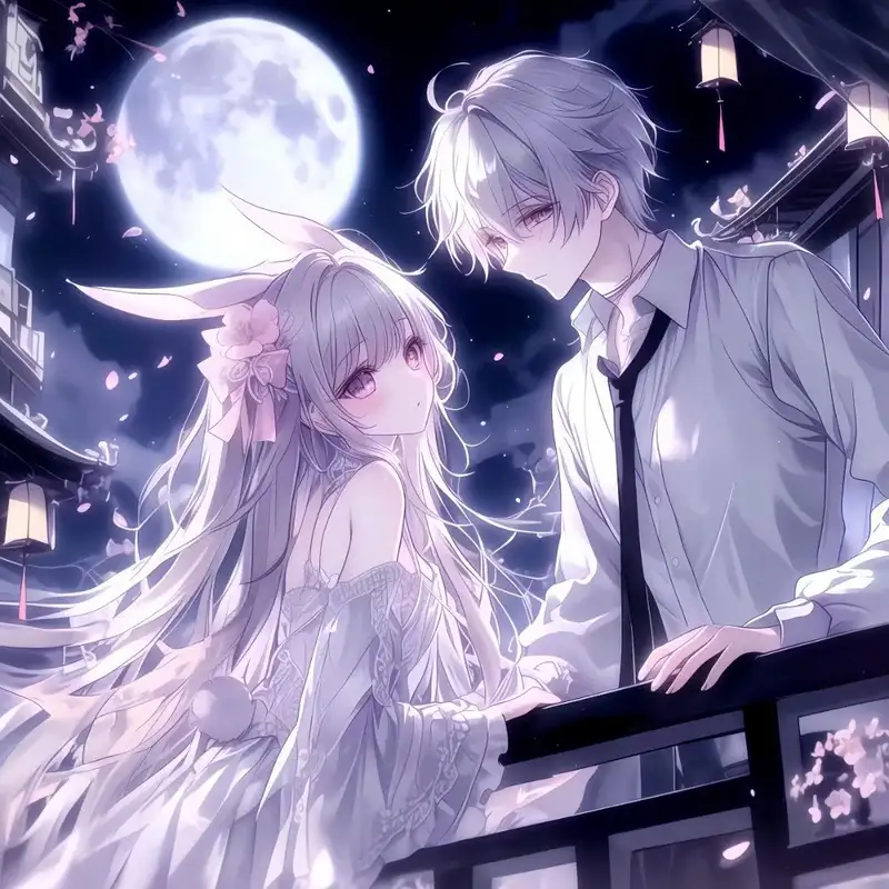 ảnh anime cặp đôi mang phong cách fantasy