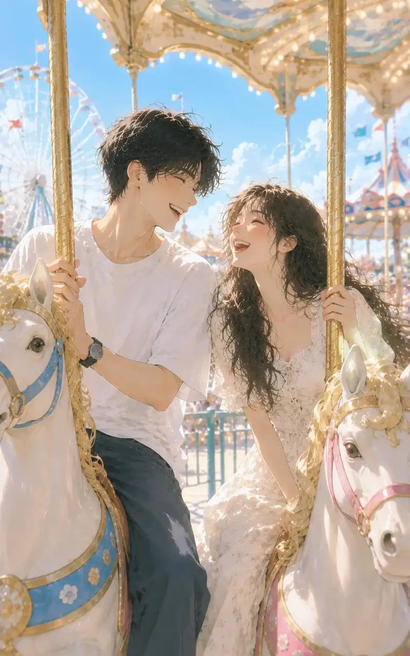 ảnh anime cặp đôi trong lễ hội pháo hoa Nhật Bản