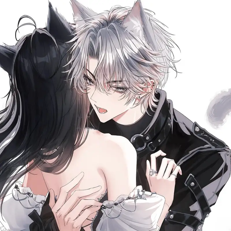 ảnh anime cặp đôi với ánh mắt đầy yêu thương
