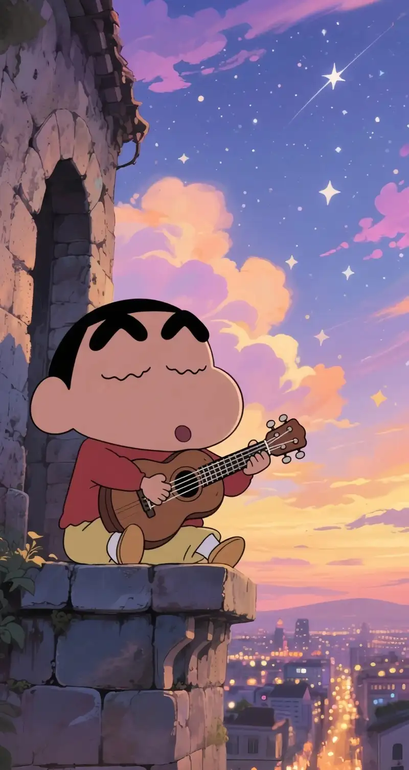 ảnh anime chill giữa chiều hoàng hôn lãng mạn