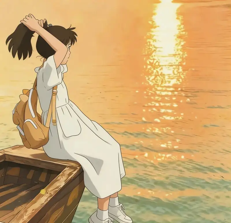 ảnh anime chill mang cảm giác cô đơn nhẹ nhàng