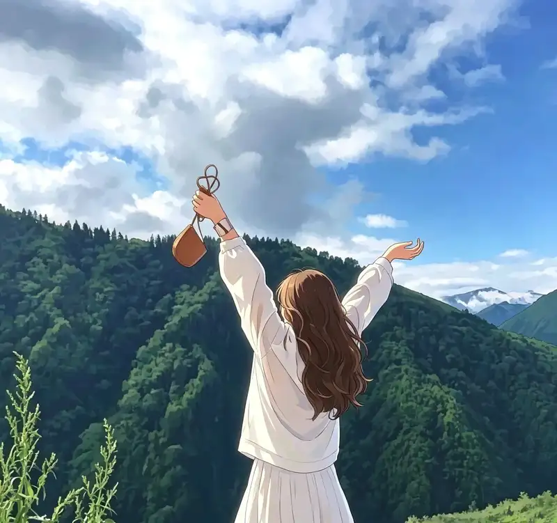 ảnh anime chill với ánh sáng dịu dàng