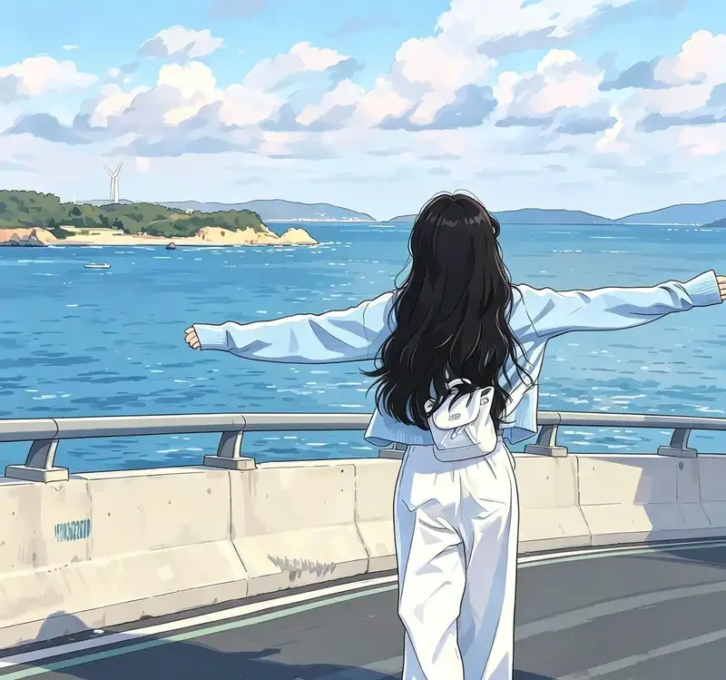ảnh anime chill với phong cảnh đầy cảm xúc