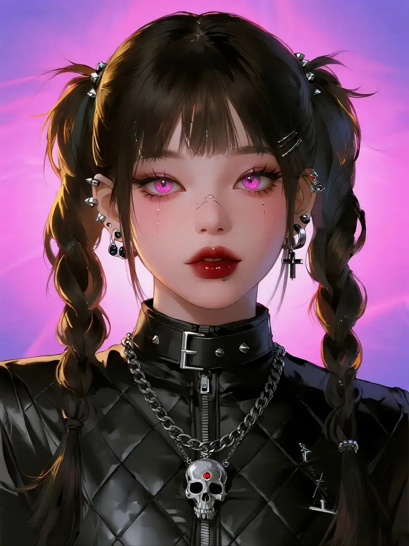 ảnh anime girl lạnh lùng cá tính nghệ thuật