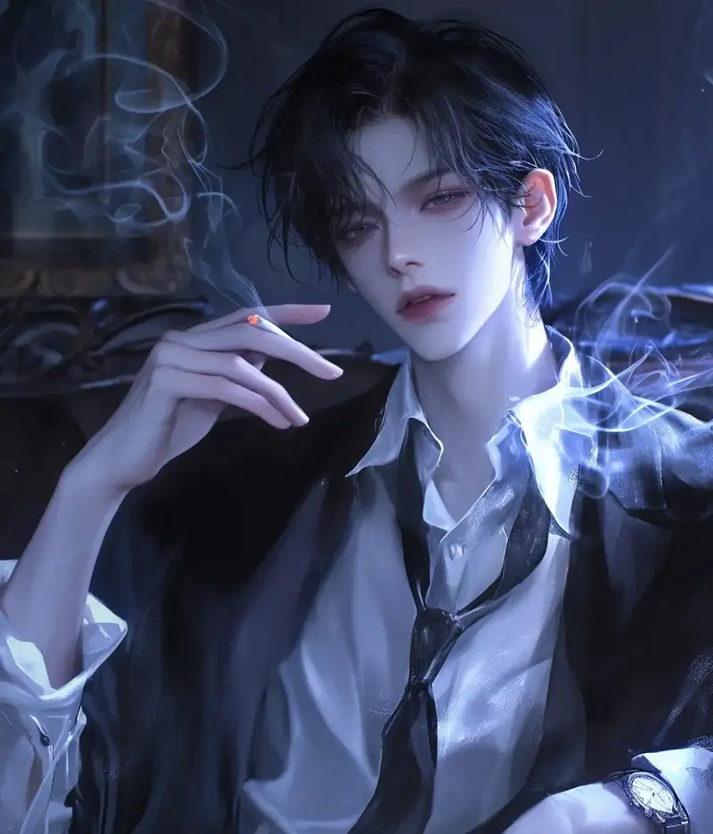 ảnh anime hút thuốc nam ngầu và lạnh lùng