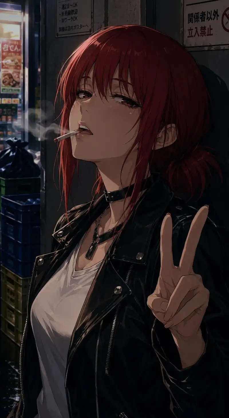 ảnh anime hút thuốc nữ đẹp đầy cá tính
