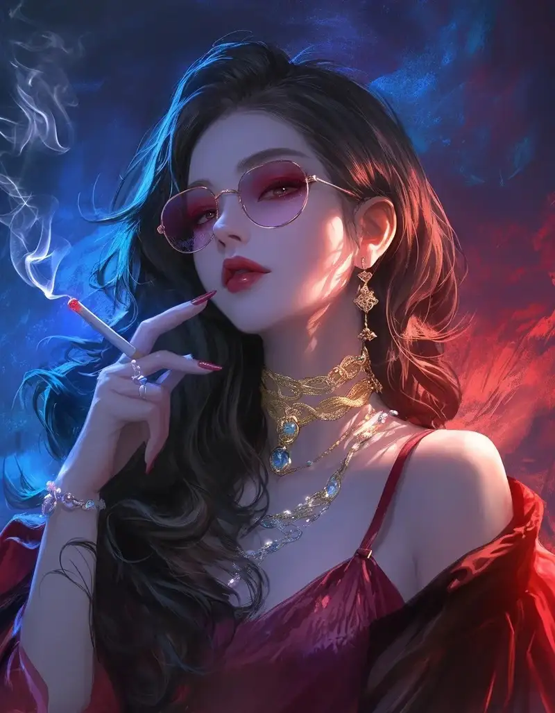 ảnh anime hút thuốc phong cách ngầu cực kỳ cá tính