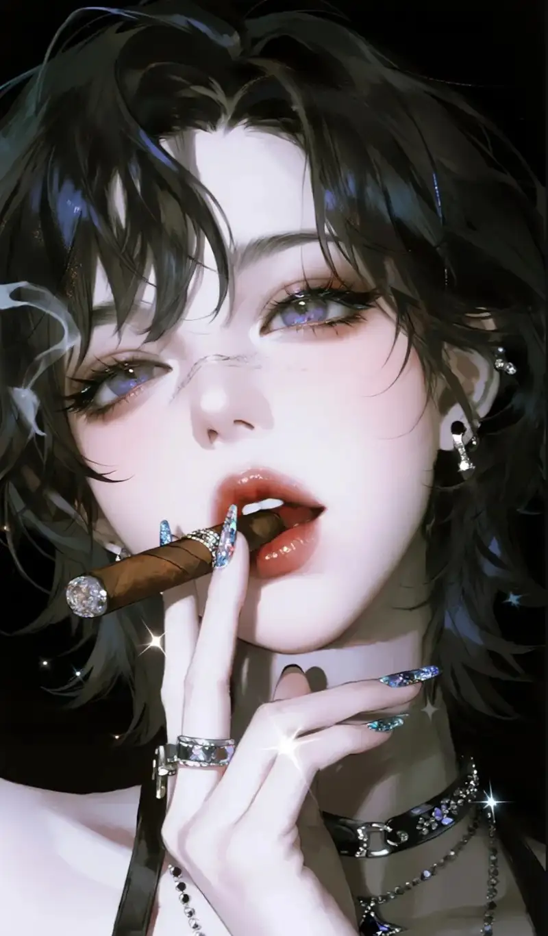 ảnh anime hút thuốc tâm trạng buồn và cô độc