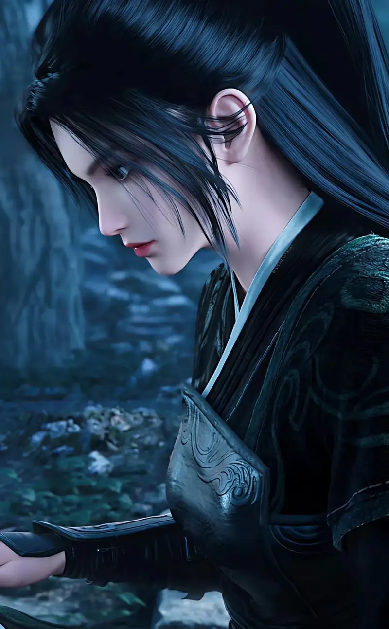 ảnh chân dung Ninh Diêu phong cách anime
