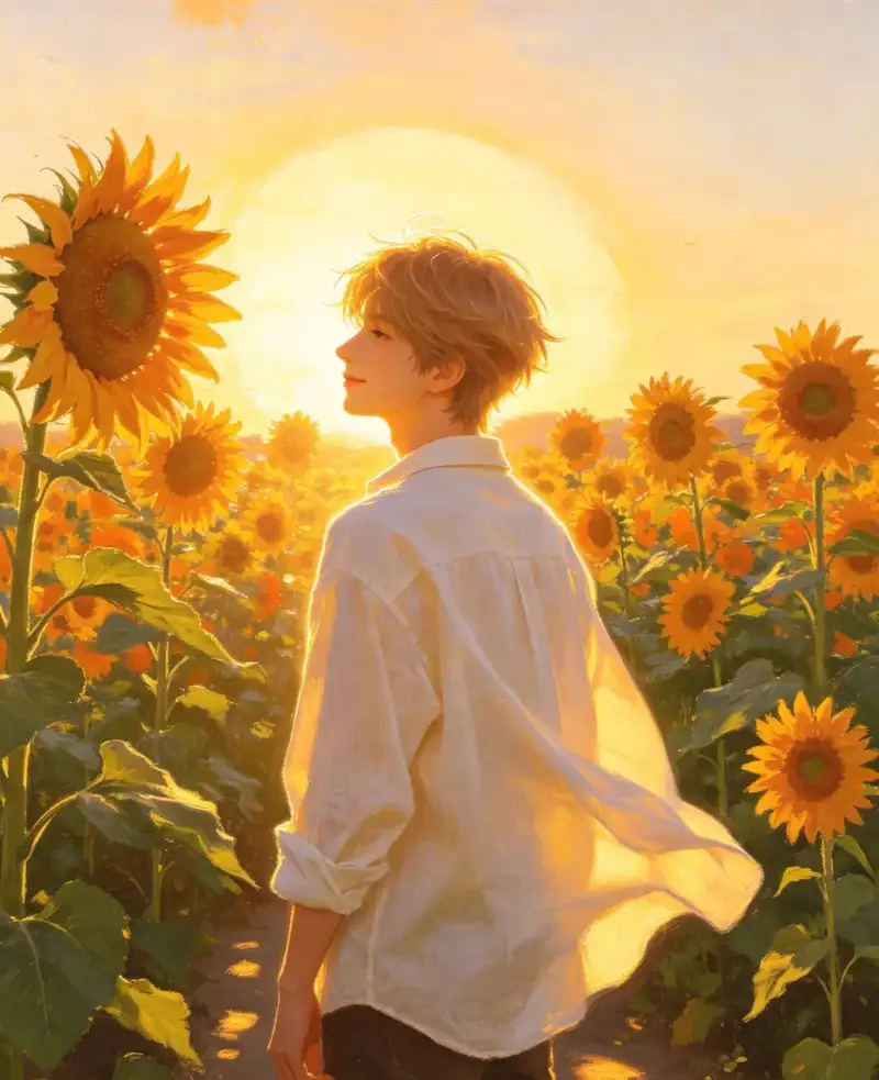 ảnh hoa hướng dương anime độ phân giải cao