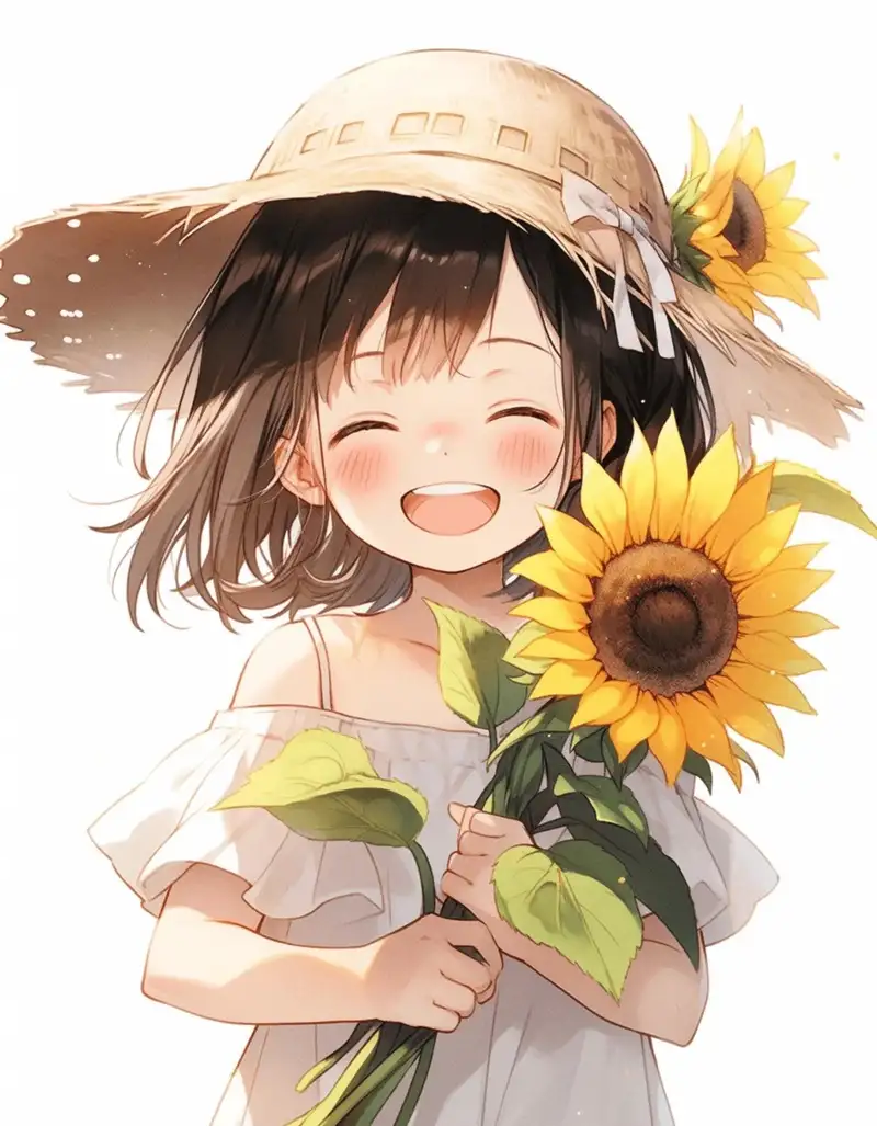 ảnh hoa hướng dương anime mùa hè