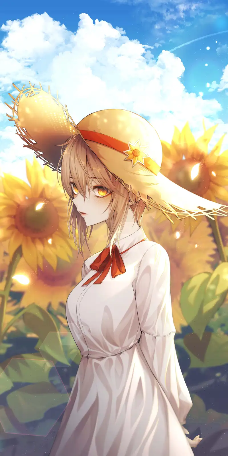 ảnh hoa hướng dương anime phong cách Nhật Bản